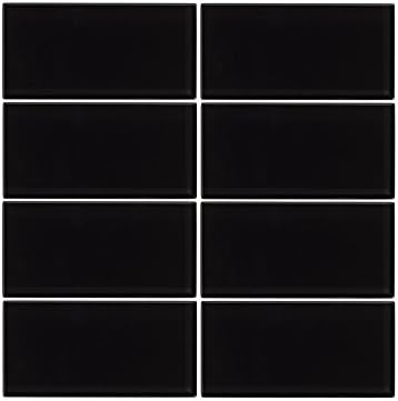 Midnight 3x6 Glass Subway Tile (1 Square Foot)