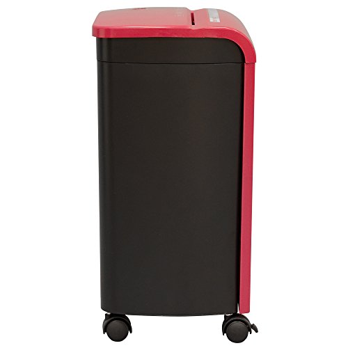 Sentinel FM101P-RED 10-Sheet High Security Micro-Cut Paper/Credit Card Shredder with 3.5 gal Pullout Waste Basket Red