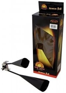 Gewa Club Salsa Metal Black Double Agogo Bell Mounting on Rod 3/8 "2 Tones