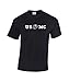 Marine Corps Bull Dog Front and Back Premium Men's T-Shirt (X-Large, Black)