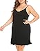 IN'VOLAND Women's Full Slips Plus Size Nightgown Sleeveless Sleepwear Spaghetti Strap Night Dress