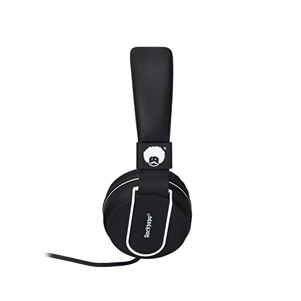 Rockpapa-952-Stereo-Foldable-Headphones-On-Ear-Adjustable-Headband-with-Microphone-for-Kids-Childrens-Adults-Tablet-Computer-Mobile-CDDVD-MP34-Black-White Rockpapa Kids Headphones, 952 Childrens Headphones, Wired Headphones with Microphone, Foldable, Stereo Sound, 3.5mm Jack…