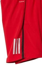 adidas mens Own The Run Shorts Scarlet/Black X-Small