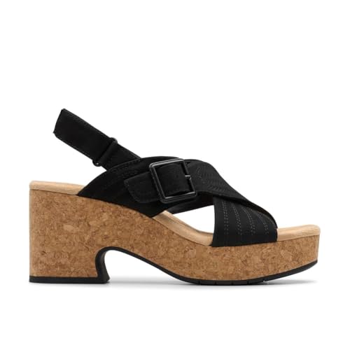 Nerisa West Womens Black Nubuck, 5.5