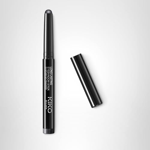 Kiko Milano Long Lasting Eyeshadow Stick - 24-Hour Wear, Transfer-Proof, Creamy Blendable Formula with Argan Oil, No-Transfer, Easy Application - 22 Anthracite - 1.64g
