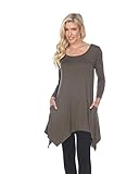 white mark Makayla Tunic Top with Shark Bite