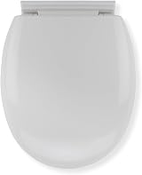 Croydex Soft Close Toilet Seat O Shape White Polypropylene Antibacterial