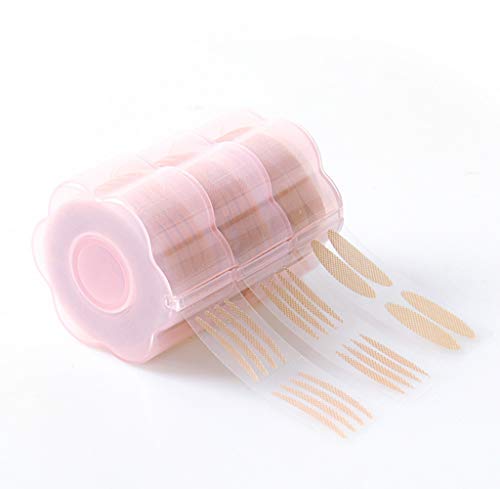 3 Rolls 900 Pairs Skin Color Lace Mesh Invisible Eyelid Stickers with Three Shapes Self-adhesive Natural Non-trace Eyelid Tapes Waterproof Sweat-proof Eyelid Paste Beauty Big Eye Decoration - Thumbnail 5