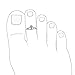 BFF Spiritual Irish Lovers Traditional Celtic Claddagh Heart Midi Toe Ring Band For Teen Women .925 Silver Sterling Adjustable