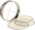 4pc Soil Sieve Set, 12" diameter - Stainless Steel Frame Three Interchangeable Sieves With Varying Mesh Sizes Grade - Mix Soil Filter Large Debris Replacement Screens Available Great for Bonsai