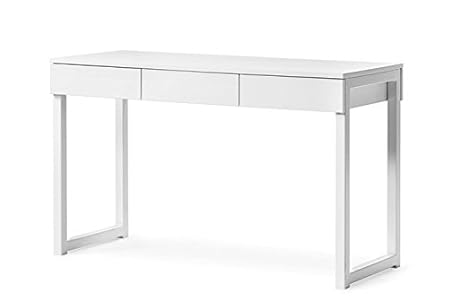 Aprodz Mango Wood Morevan Office Desk and Study Table for Living Room | White Finish