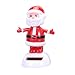 Amosfun 4pcs Solar Dancing Toys Bobble Head Toy Christmas Santa Claus Snowman Deer Man Elf Dancing Figure Toy Car Dashboard Decorations Ornaments Christmas Party Supplies Favors