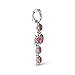 American West Sterling Silver Red Coral Gemstone Cross Pendant Enhancer