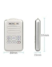 Retevis RT20 Walkie Talkies Radios bidireccionales de seguridad de doble cifrado VOX de tamaño mini con función FM (plateado, 5Pack)