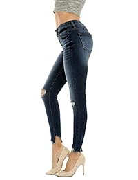 Pantalones vaqueros para dama de alta altura y tallados