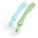 Silicone Baby Spoons, BPA-Free Silicone Baby Spoon Set - 4 Soft Tip Silicone Baby Spoons Set - 2 Bonus Travel Cases & Food Smasher - Great For Self Feeding & Baby Feeding (4 Set, Multicolor)