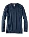 Bella 3425 Unisex Long Sleeve V-Neck Tee - Navy Triblend44; Large