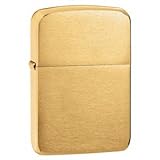 Zippo 2 Pack of Brushed Brass, 1941 Replica