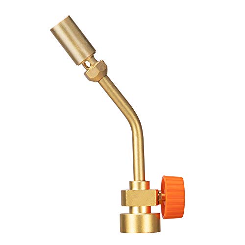 AOMINOHOMA Pencil Flame Gas Welding Torch Head With 50' Mapp Propane Hose Adapter Kit