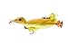 Savage Gear 3D Duck Fishing Bait, 4 1/4 oz, Yellow Duckling, Realistic Contours, Colors & Movement, Durable ABS Construction, Versatile Rigging Options, Dual Smash Tails, Dual Treble Hooks