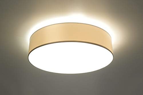 SOLLUX lighting Arena 45 Round Ceiling Lamp, Minimalist and Modern Design, E27 Replaceable Bulb (LED), 1x60 W, Easy Cleaning - Image 5