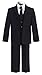 OLIVIA KOO Boys Solid 5-Piece Formal Suit Set with Matching Neck Tie…