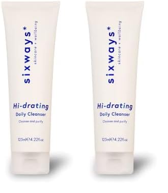 Sixways Hi-drating Daily Cleanser: Hydrating and Nourishing Vegan Wash with Aloe Vera, Made in the UK, For All Skin Types, 125ml (Pack of 2)
