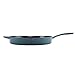 Ayesha Curry Home Collection Enameled Cast Iron Skillet/Fry Pan with Pour Spouts, 12 Inch, Twilight Teal