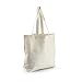 Eco Friendly Storage Canvas Tote Bag Reusable Grocery Shoulder Hand Shopper Ivory White