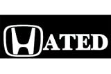 Honda Hated logo vinyl decals stickers funny decal tuner auto car decal