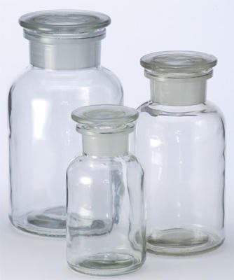 Apothecary Clear Jar with ground in round plug