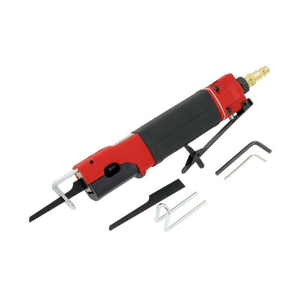 Neilsen CT1406 Air Body Saw for Cutting 16 Gauge Steel | 8500rpm | 6.0 Bar Air Pressure | 4cfm Air Consumption | 1/4in Air Inlet | 3/8in Air Hose Includes 18T and 24T Saw Blades