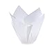 Restaurantware 2 Ounce Tulip Baking Cups 200 Oven-Ready Cupcake Liners - Freezable Disposable Sugar White Paper Muffin Cases For Wedding Parties Baby Showers and More