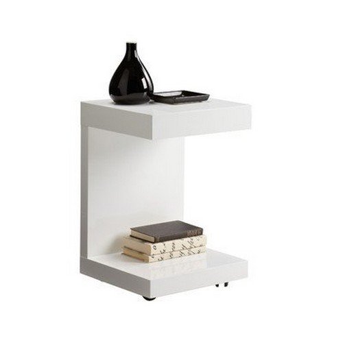 Sunpan Modern Bachelor TV Table, White