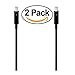 Apple 6.6' (2.0 m) Thunderbolt Cable (Black) (MF639ZM/A) (2 Pack)