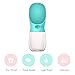 Portable Dog Water Bottle, Keeper Pet Water Dispenser Antibacterial Food Grade Leak Proof Dog Cat Travel Drink Bottle Bowl, Pet Outdoor Drinking Cup-350ml (Blue)