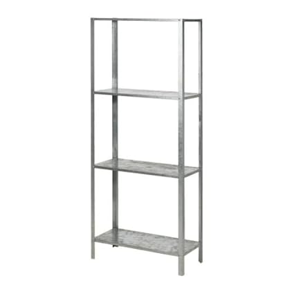 Ikea Hyllis Shelving Unit Galvanised 60x27x140 Cm Amazon Co