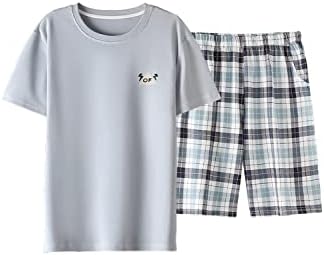 Amazon.com: Big Boys Pajamas Classic Plaid Cotton Sleepwear Shorts