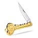 EDO 3 Pcs Cute Keychain Folding Pocket Knife, Self Defense Camping Outdoor Survival Folding Knife Mini Key Shaped Knife Gift(Multicolor, Gold, Silver)