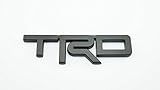 TRDRACING STICKER BLACK PLASTIC 3D DECAL EMBLEM 12.5X3.5cm