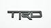 TRDRACING STICKER BLACK PLASTIC 3D DECAL EMBLEM 12.5X3.5cm
