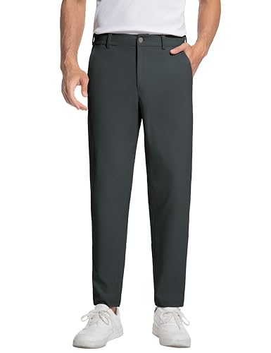 CEITAJUI Men's Golf Pants Stretch Work Dress Pants 30'', Grey 32 at Amazon