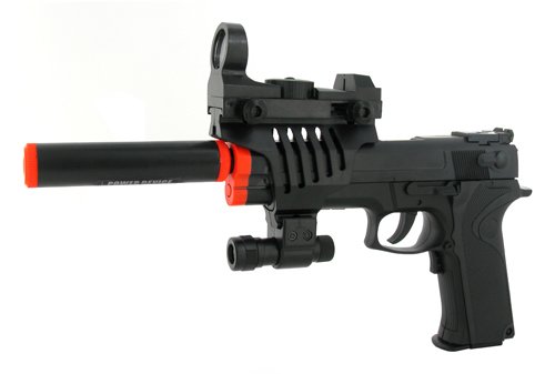 Buy Electric Full Auto Model 2023A Pistol FPS-150, Silencer, Red Dot ...
