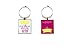 Funny Art Quote Wine Charm Set of 6 Fun inspirational word Unique Ring Theme Label Champagne Glass Marker Accessories Gift Idea for Women Men Boy Girl kid Happy Birthday Party Event Engagement