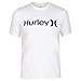 Hurley Men's One & Only Short Sleeve Sun Protection Rashguard, White//Black, XXL