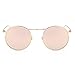 Fheaven Women Unisex Fashion Round Frame Sunglasses Shades Acetate UV Glasses Sunglasses Polaroid (B)