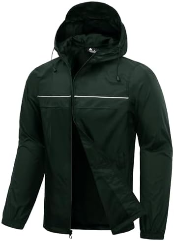 Amazon.com: NORDIC OUTLAND Mens Rain Jacket with Mesh Lining