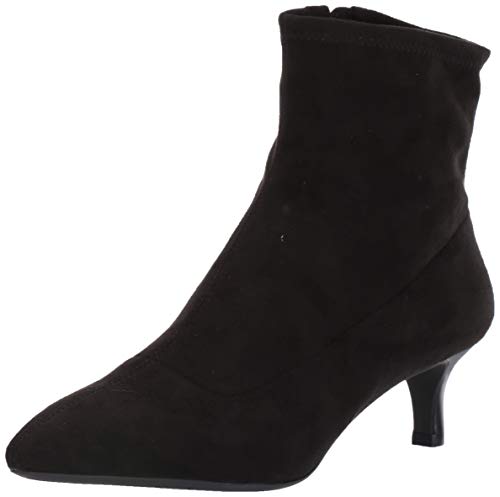 Rockport Women's TM Alaiya S Bootie Ankle Boot Black Faux Suede 6 W US