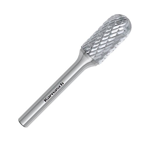 Karnasch 113021.065 6mm Ball Nose Cylinder Shape Uncoated Carbide Burr Cross Cut WRC