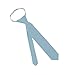 Solid Color Toddler Boys 11 Inch Satin Finish Zipper Tie - Jacob Alexander